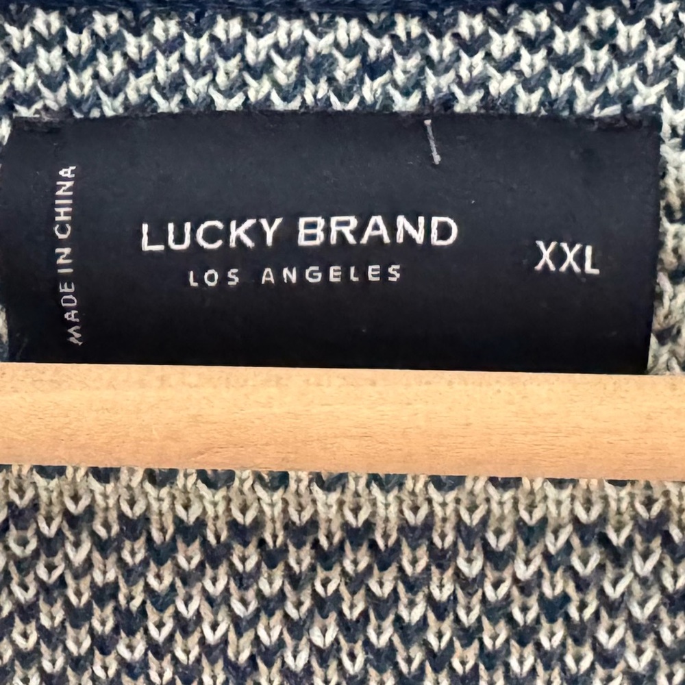 Lucky Brand Southwestern Shawl Cardigan Sweater Mens XXL 100% Cotton Western - Picture 13 of 13